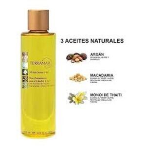 Terramar Aceite para el cabello 3 en 1 con extractos de argán, 4.06 oz